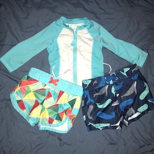Boy swim lot